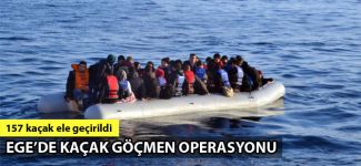 Midilli açıklarında 157 kaçak Sahil Güvenlik ekipleri tarafından yakalandı