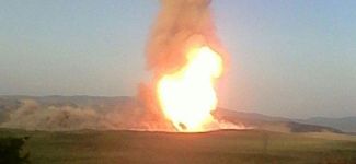 Kars'ta doğalgaz boru hattında patlama