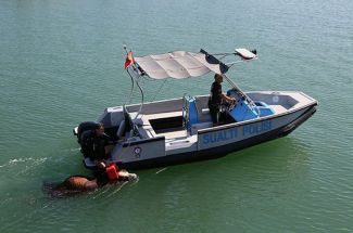 Denize atlayan tosunu polisler kurtardı