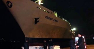 Crown Emma, Boğaz'da karaya oturdu