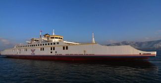 En büyük feribot sefere çıktı