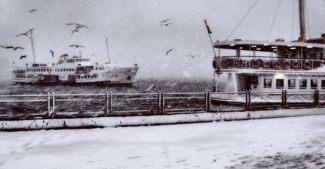 Şehir Hatları'na kar ve tipi engeli