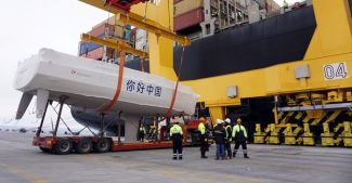 Asyaport'tan Çin'e yat sevkiyatı