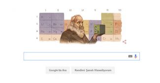 Google'dan Dimitri Mendeleyev'e özel Doodle