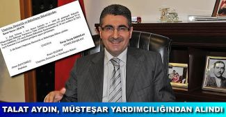 Talat Aydın, Müsteşar Yardımcılığı görevinden alındı