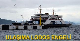 Kuzey Ege'de ulaşıma lodos engeli