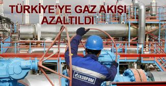 Gazprom gaz akışını azalttı