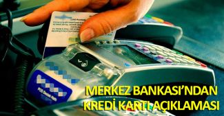 Merkez Bankası'nden "kredi kartı" açıklaması