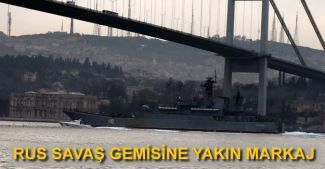 Rus savaş gemisi 'Novocherkassk' İstanbul Boğazı'ndan geçti