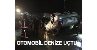 Tuzla'da otomobil denize düştü
