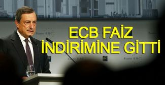 Avrupa Merkez Bankası faiz indirimine gitti