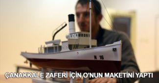 "Nusret" mayın gemisinin gerçeğini aratmayan maketi