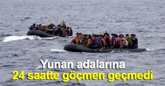 Yunan adalarına 24 saatte göçmen geçmedi