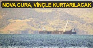 Karaya oturan Hollanda gemisi vinçle kurtarılacak