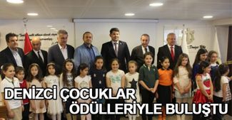 Denizci çocuklar ödüllerini aldı
