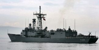 Barbaros Türk Deniz Görev Grubu Novakşot Limanı'nda